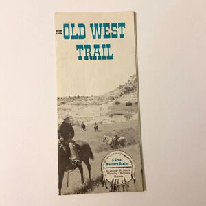 Vintage The Old West Trail 5 Great Western States Travel Brochure United  States